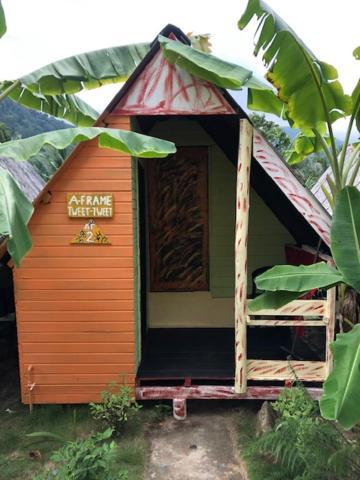 Beach Shack Chalet - Garden View Aframe Small Unit Kampong Juara Buitenkant foto